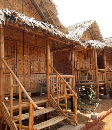 Stay in a Bamboo Hut