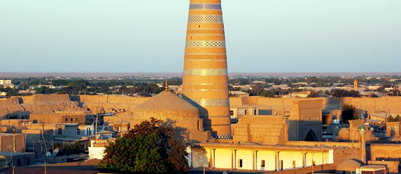 Climb Khiva's Minaret at Sunset