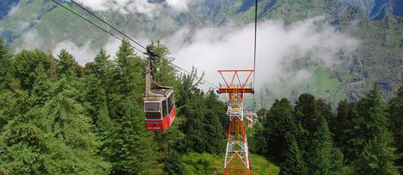 Skiing or Ropeway at Auli